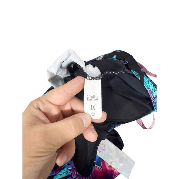 Croft & Barrow St John’s Bay Lot If 3 Tankini Tops Swim Womens 14/16/1XL - Picture 16 of 16